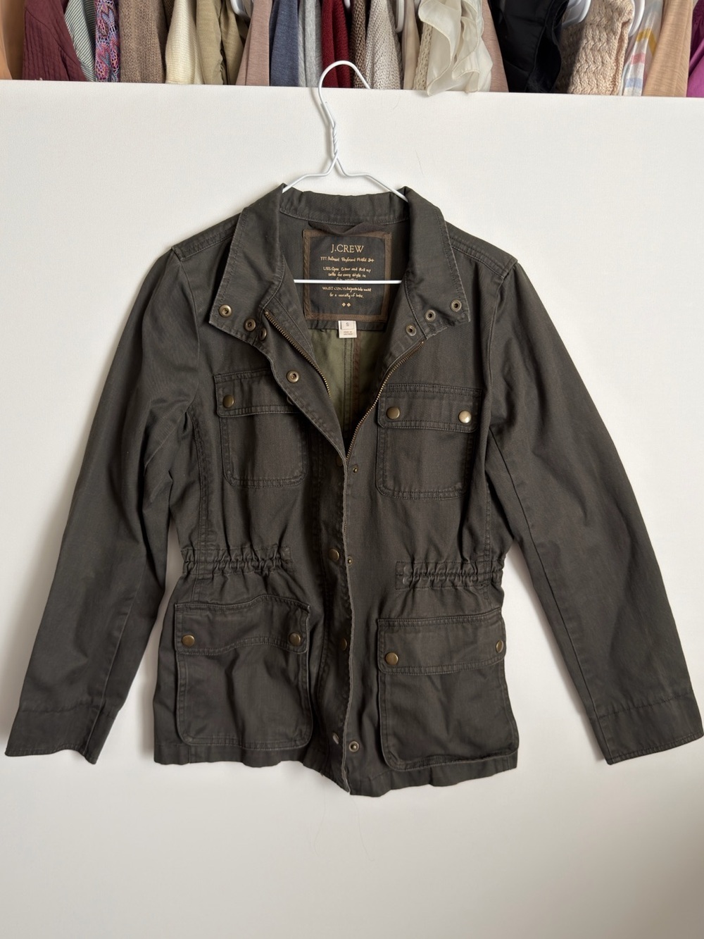 J. Crew Relaxed Boyfriend Field Utility Jacket Size Small